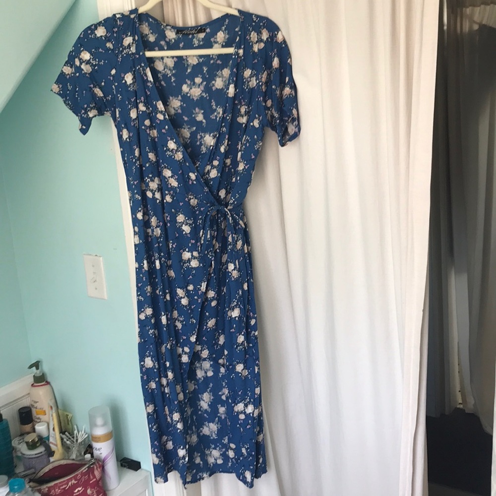 Floral wrap dress